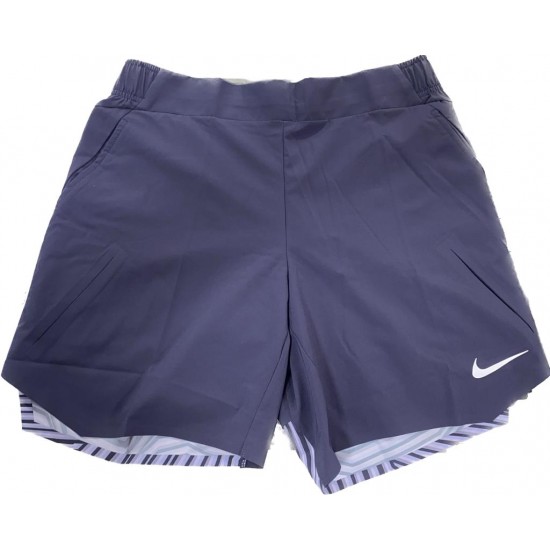 SHORTS NIKE COURT DRIFIT SLAM ROLAND GARROS - CINZA